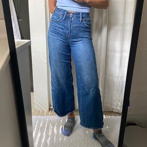 Madewell Wide Leg Crop Denim Jeans ✨